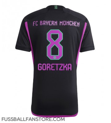 Bayern Munich Leon Goretzka #8 Replik Auswärtstrikot 2023-24 Kurzarm